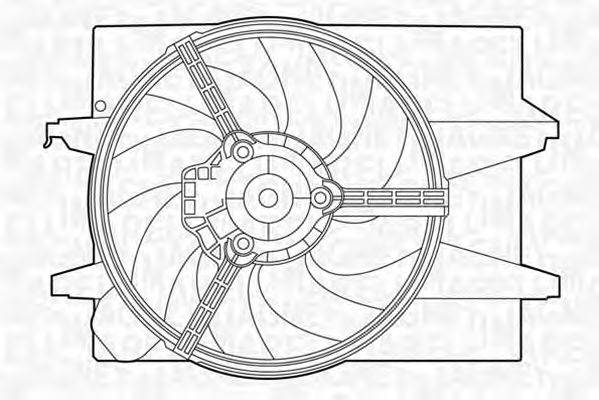 Вентилятор, охлаждение двигателя MAGNETI MARELLI 069422400010
