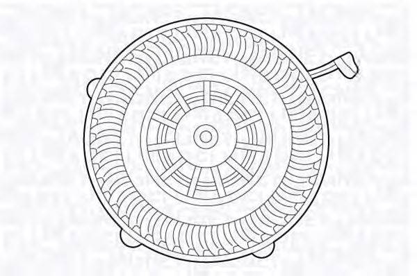 Электродвигатель, вентиляция салона MAGNETI MARELLI 069412662010