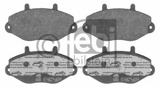 Комплект тормозных колодок, дисковый тормоз FEBI BILSTEIN 0252146918