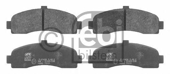 Комплект тормозных колодок, дисковый тормоз PEX 07260
