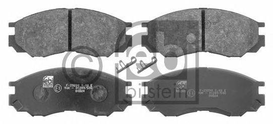 Комплект тормозных колодок, дисковый тормоз FEBI BILSTEIN 16645