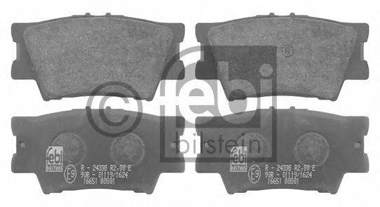 Комплект тормозных колодок, дисковый тормоз FEBI BILSTEIN 16651