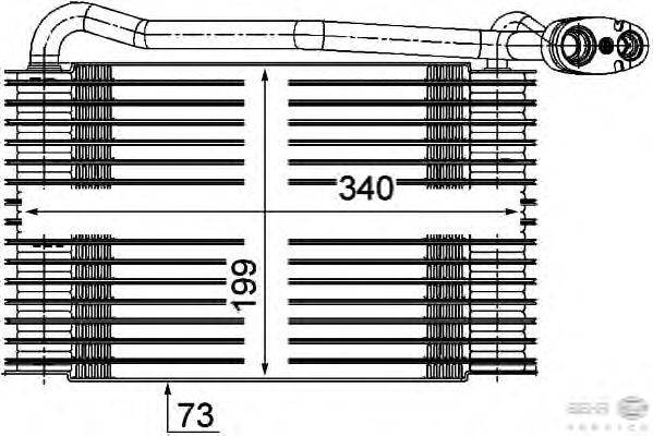 Испаритель, кондиционер BEHR HELLA SERVICE 8FV 351 210-171