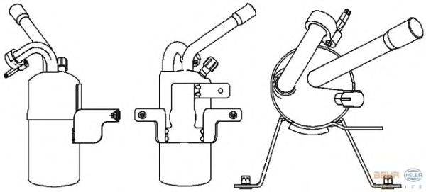 Осушитель, кондиционер BEHR HELLA SERVICE 8FT 351 335-321