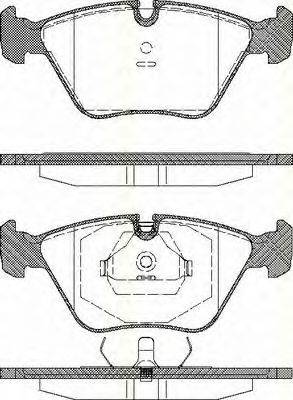 Комплект тормозных колодок, дисковый тормоз TRISCAN 1241