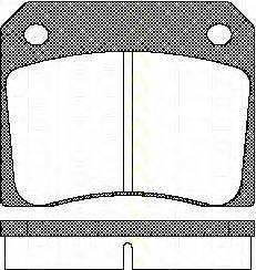 Комплект тормозных колодок, дисковый тормоз TRISCAN 20007