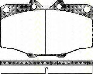 Комплект тормозных колодок, дисковый тормоз TRISCAN 8110 10034