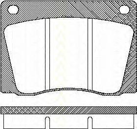 Комплект тормозных колодок, дисковый тормоз TRISCAN 811010415