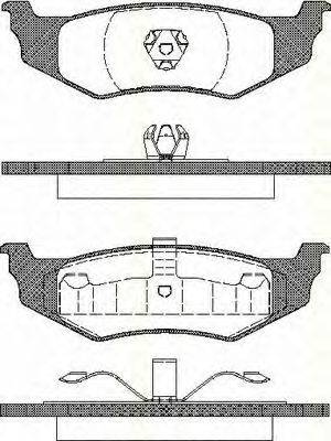 Комплект тормозных колодок, дисковый тормоз TRISCAN 8110 10521