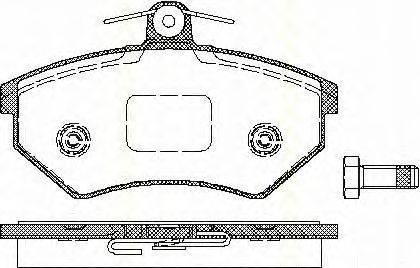 Комплект тормозных колодок, дисковый тормоз AP LP770