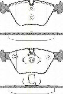 Комплект тормозных колодок, дисковый тормоз TRISCAN 811011015
