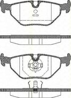 Комплект тормозных колодок, дисковый тормоз TRISCAN 1850