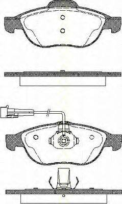 Комплект тормозных колодок, дисковый тормоз TRISCAN 2290