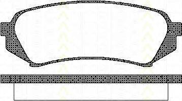 Комплект тормозных колодок, дисковый тормоз TRISCAN 8110 13049