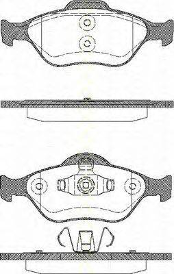 Комплект тормозных колодок, дисковый тормоз TRISCAN FDB1394
