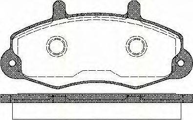 Комплект тормозных колодок, дисковый тормоз TRISCAN FVR1338