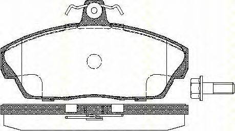 Комплект тормозных колодок, дисковый тормоз TRISCAN 8110 17012