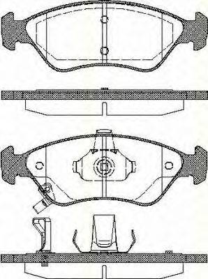Комплект тормозных колодок, дисковый тормоз TRISCAN 8110 18002