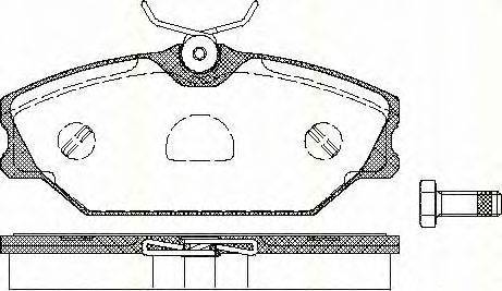 Комплект тормозных колодок, дисковый тормоз TRISCAN 23172