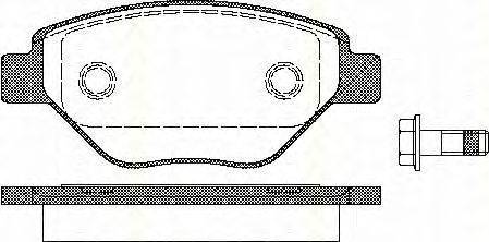 Комплект тормозных колодок, дисковый тормоз TRISCAN 8110 25019