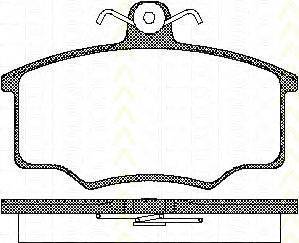 Комплект тормозных колодок, дисковый тормоз TRISCAN 20574