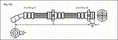 Тормозной шланг MAGNETI MARELLI 19030505