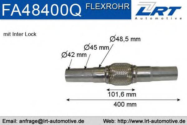 Гофрированная труба, выхлопная система LRT FA48400Q