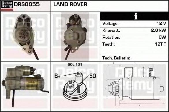 Стартер DELCO REMY DRS0055
