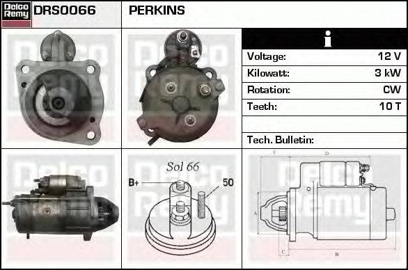 Стартер DELCO REMY DRS0066