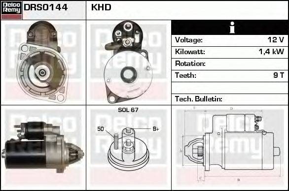 Стартер EDR 910144