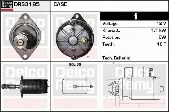 Стартер LUCAS ELECTRICAL 25631