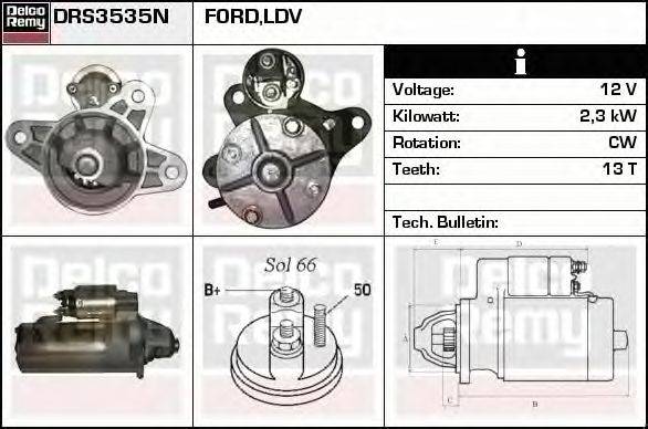 Стартер DELCO REMY DRS3535N
