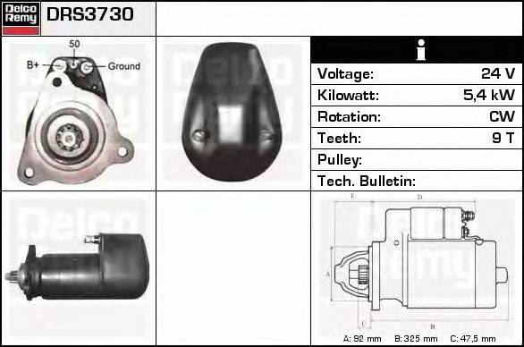 Стартер DELCO REMY DRS3730