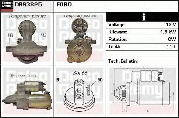 Стартер DELCO REMY DRS3825