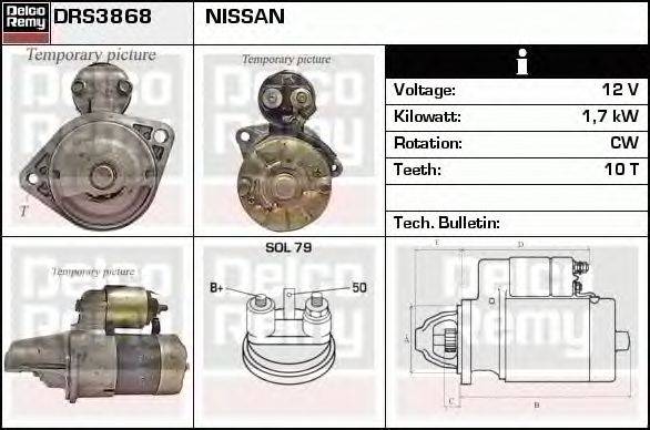 Стартер DELCO REMY DRS3868