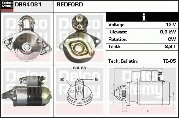 Стартер DELCO REMY DRS4081