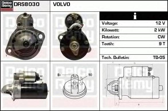 Стартер DELCO REMY DRS8030