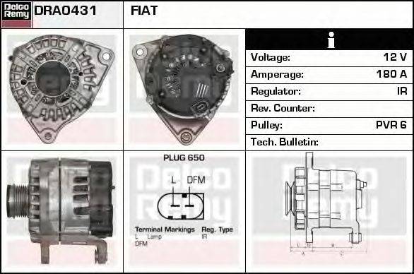 Генератор DELCO REMY DRA0431