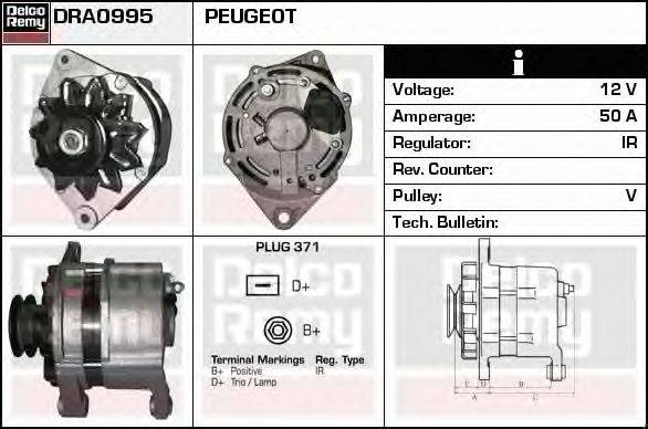 Генератор DELCO REMY DRA0995