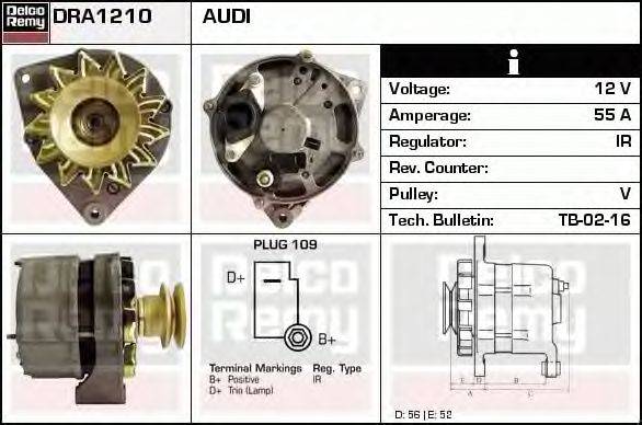 Генератор DELCO REMY DRA1210