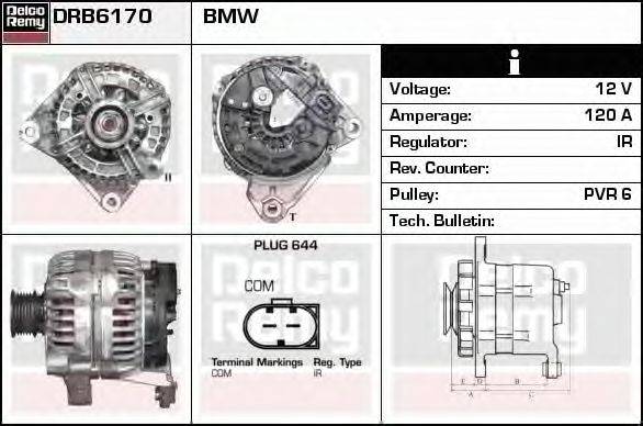 Генератор DELCO REMY DRB6170