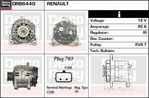 Генератор DELCO REMY DRB6440