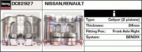 Тормозной суппорт DELCO REMY DC82927