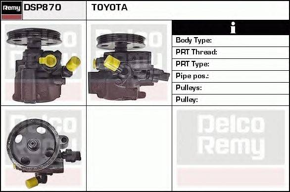 Гидравлический насос, рулевое управление DELCO REMY DSP870