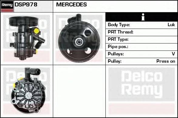 Гидравлический насос, рулевое управление DELCO REMY DSP978