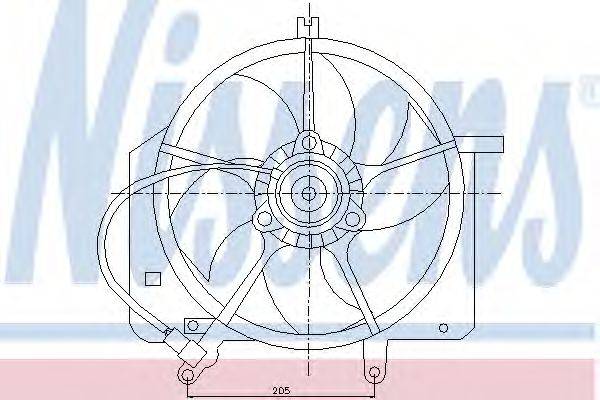 Вентилятор, охлаждение двигателя NISSENS 85022