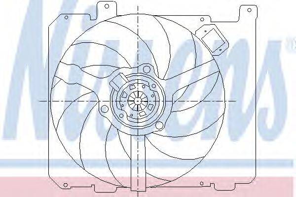 Вентилятор, охлаждение двигателя NISSENS 85049
