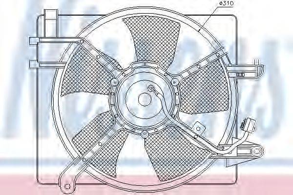 Вентилятор, охлаждение двигателя ARD 322092
