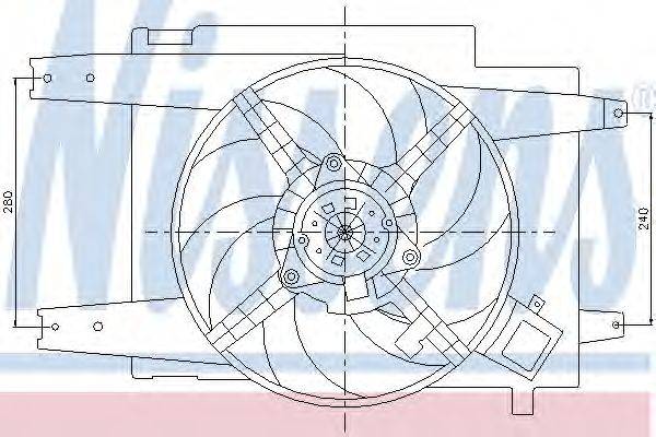 Вентилятор, охлаждение двигателя NISSENS 85064