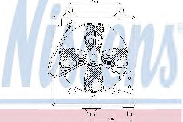 Вентилятор, охлаждение двигателя NISSENS 85068